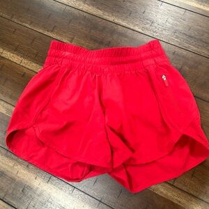 Lululemon Red Athletic Shorts size 4